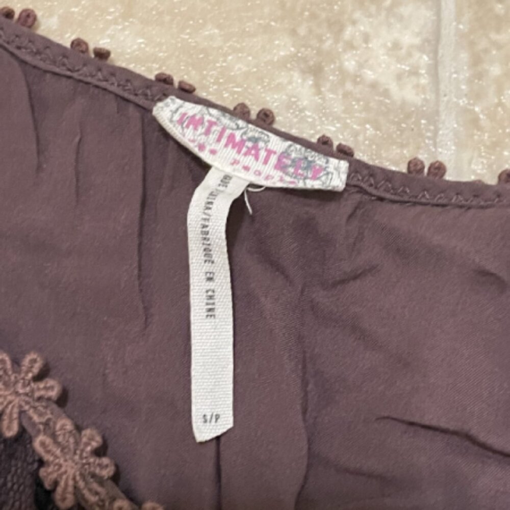 Free People Pieced Lace Slip in Mulberry Combo ASO Davina Claire - Picture 6 of 9